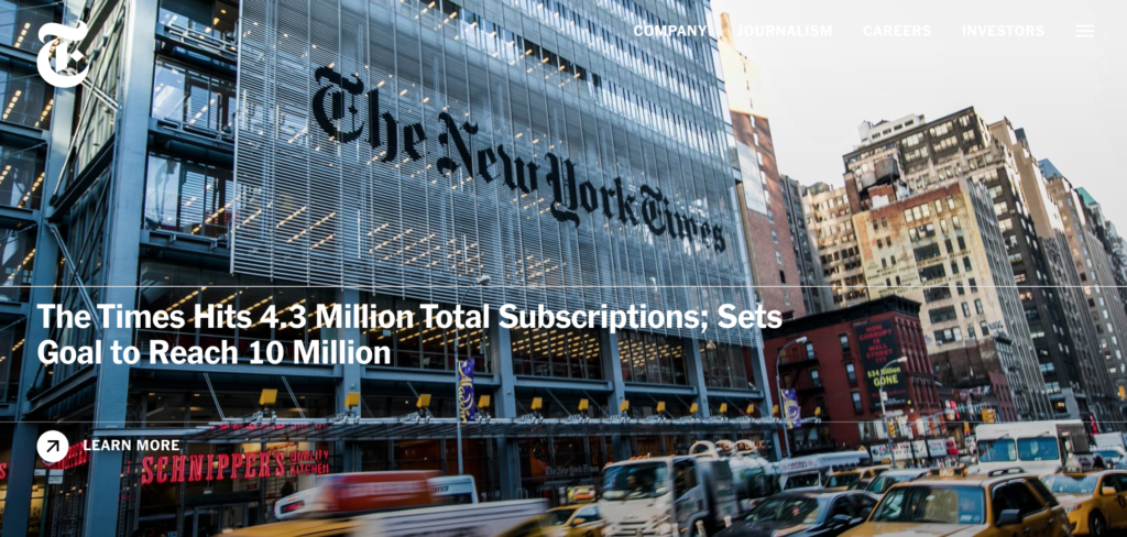 The Times Hits 4.3 million subscriptions. 