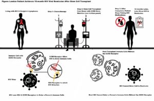 Five periods when London Patient experienced 18-month during and after stem cell transplant