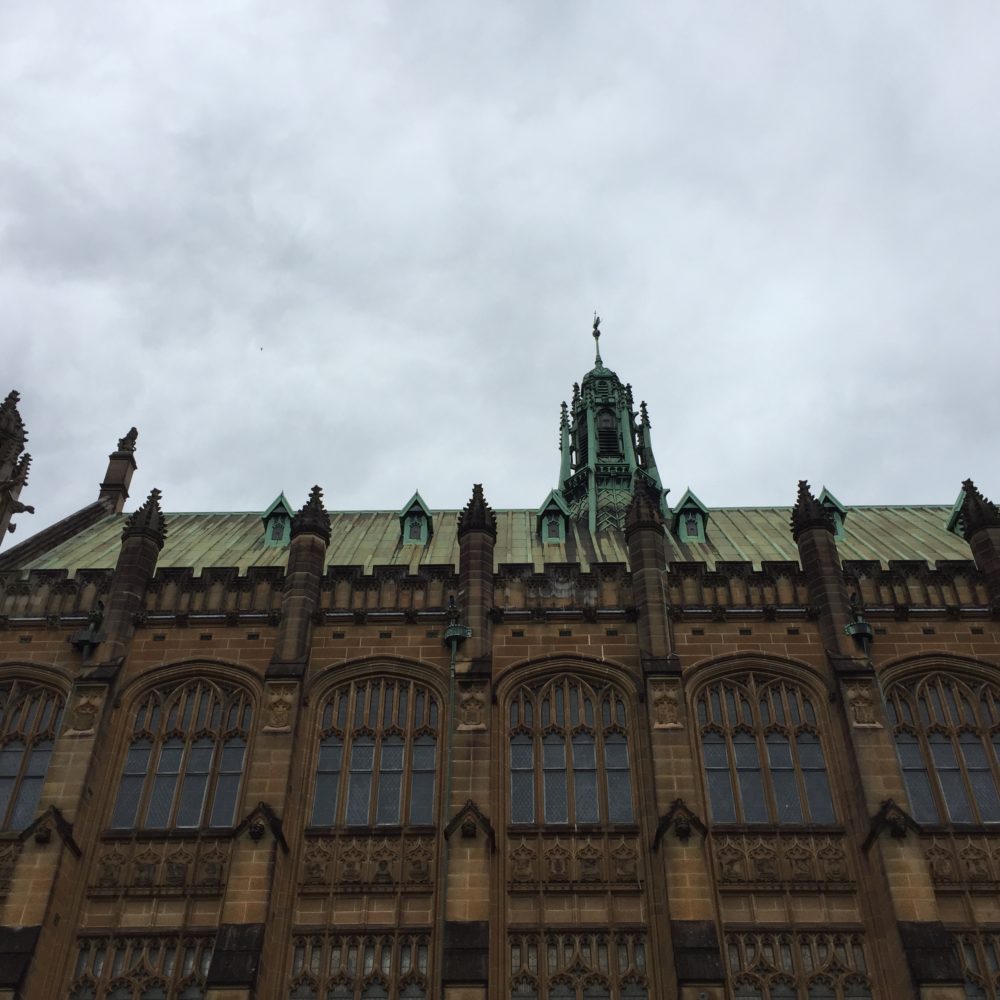 Symmetrical side of Quadrangle building