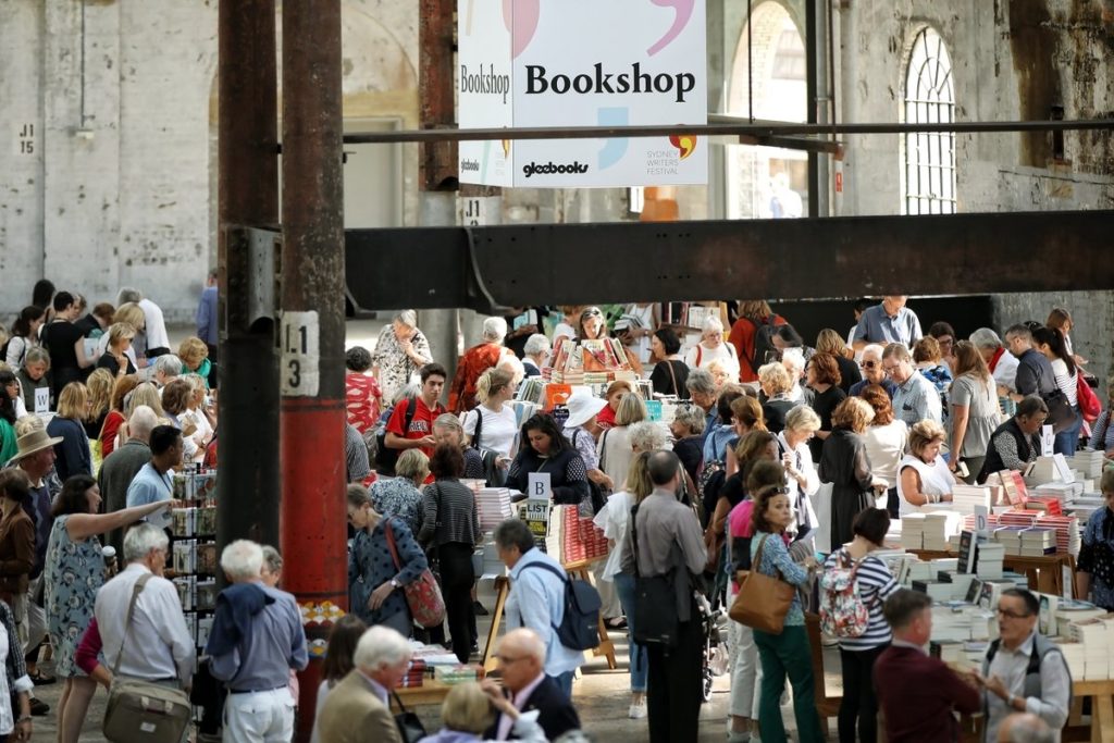 "Books are dead", said nobody at #sydneywritersfestival (Photo by @SydWritersFest Twitter)