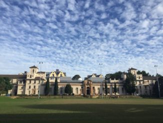 A view of the oval at the University of Sydney.