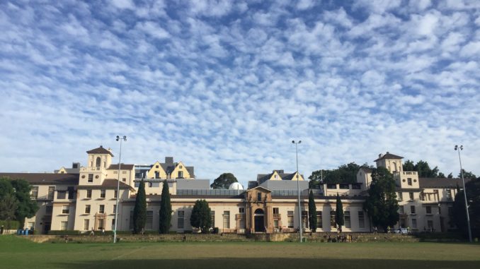 A view of the oval at the University of Sydney.