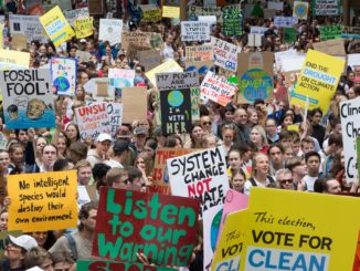 Students protesting at School Strike 4 Climate