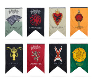 8 family flags in Game of Thrones