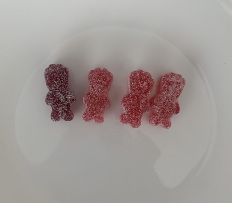 Four sour patch kids