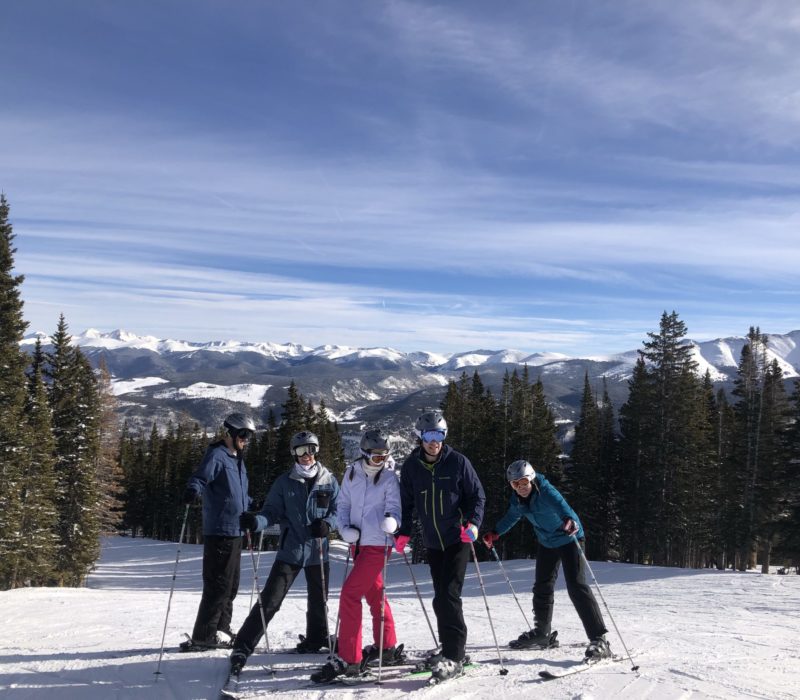 Group of people skiing