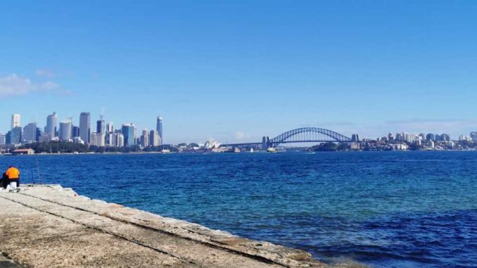 View of Sydney city from the Bradleys Head